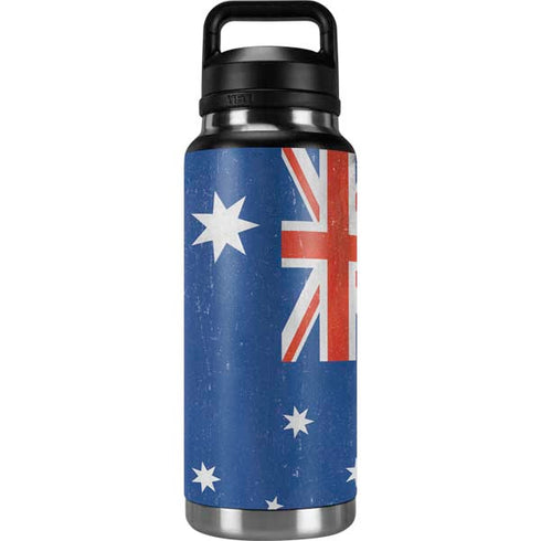 Australia Flag Distressed YETI Rambler 36oz Bottle Skin